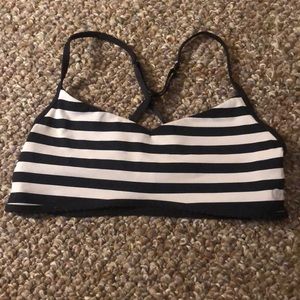 Lululemon black and white sports bra